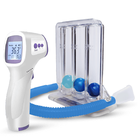 Kit de Espirómetro y Termómetro