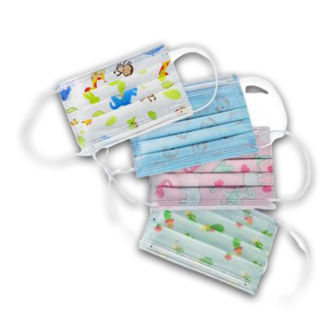 50 Unidades. Mascarillas quirúrgicas de niña